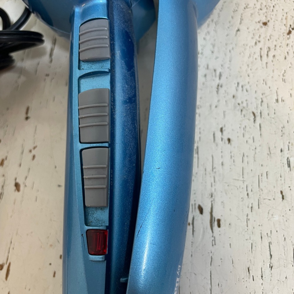 BaBylissPRO Nano Titanium MiraCurl Professional Automatic Hair Curler Blue Works - Picture 7 of 9